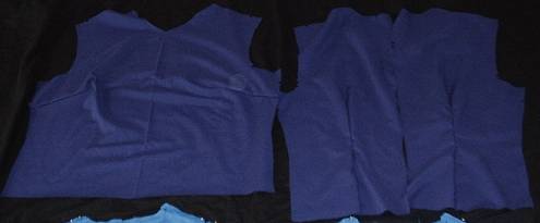 The back and front of the Zelda top.  Hooray for well done darts!